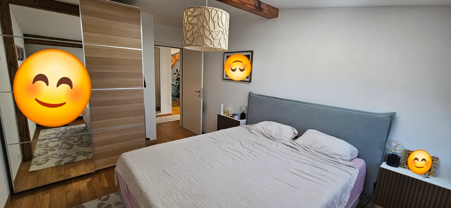 DACHGESCHOSS-WOHNUNG 3½ ZIMMER IN LAUSANNE - STADTZENTRUM, MÖBLIERT, DAUER - Foto 4 von 10