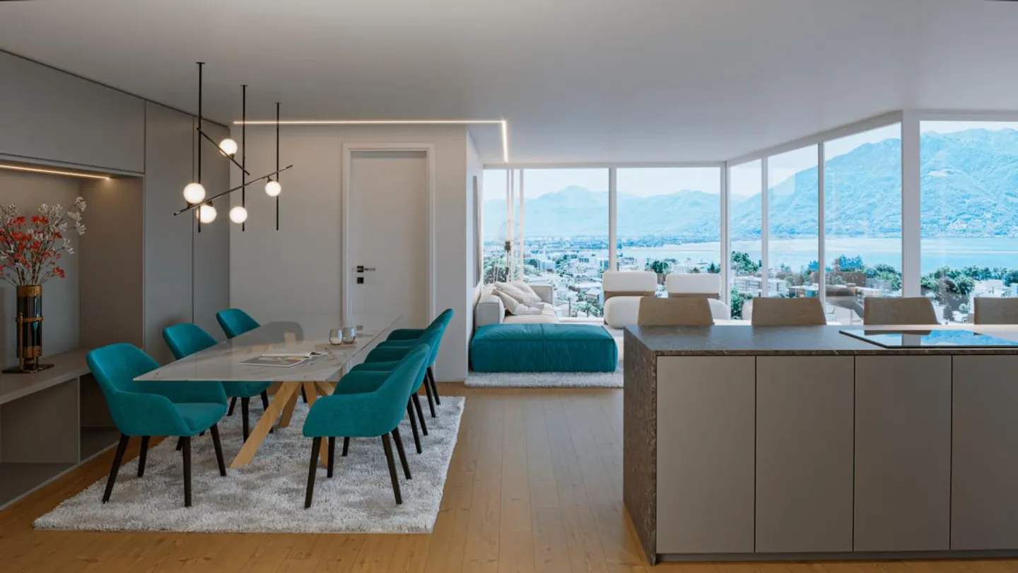 Ultimo 4.5 locali da sogno a Minusio! Con vista lago, wellness e pi... - Foto 1 di 12