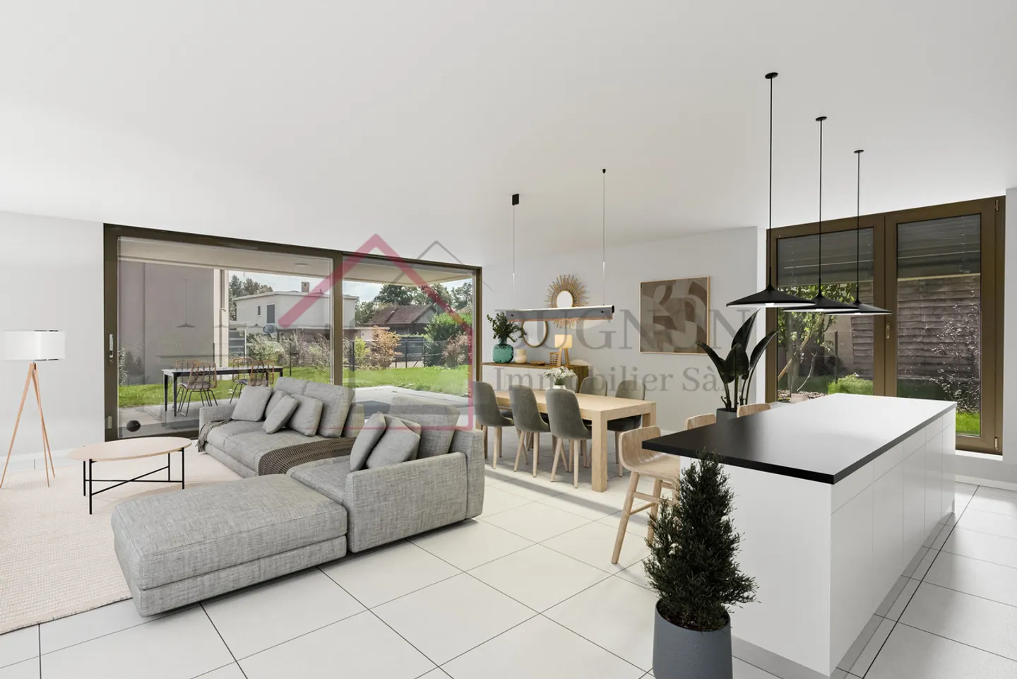 Appartamento PPE di 4,5 locali di 128 m2 con giardino privato - Foto 2 di 9