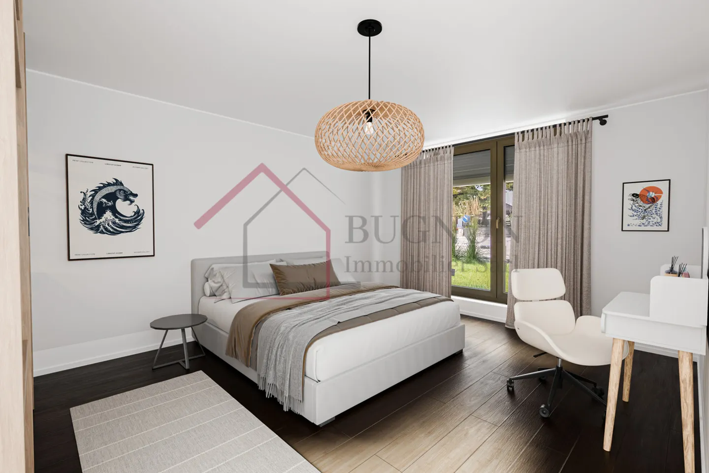 Appartamento PPE di 4,5 locali di 128 m2 con giardino privato - Foto 4 di 9