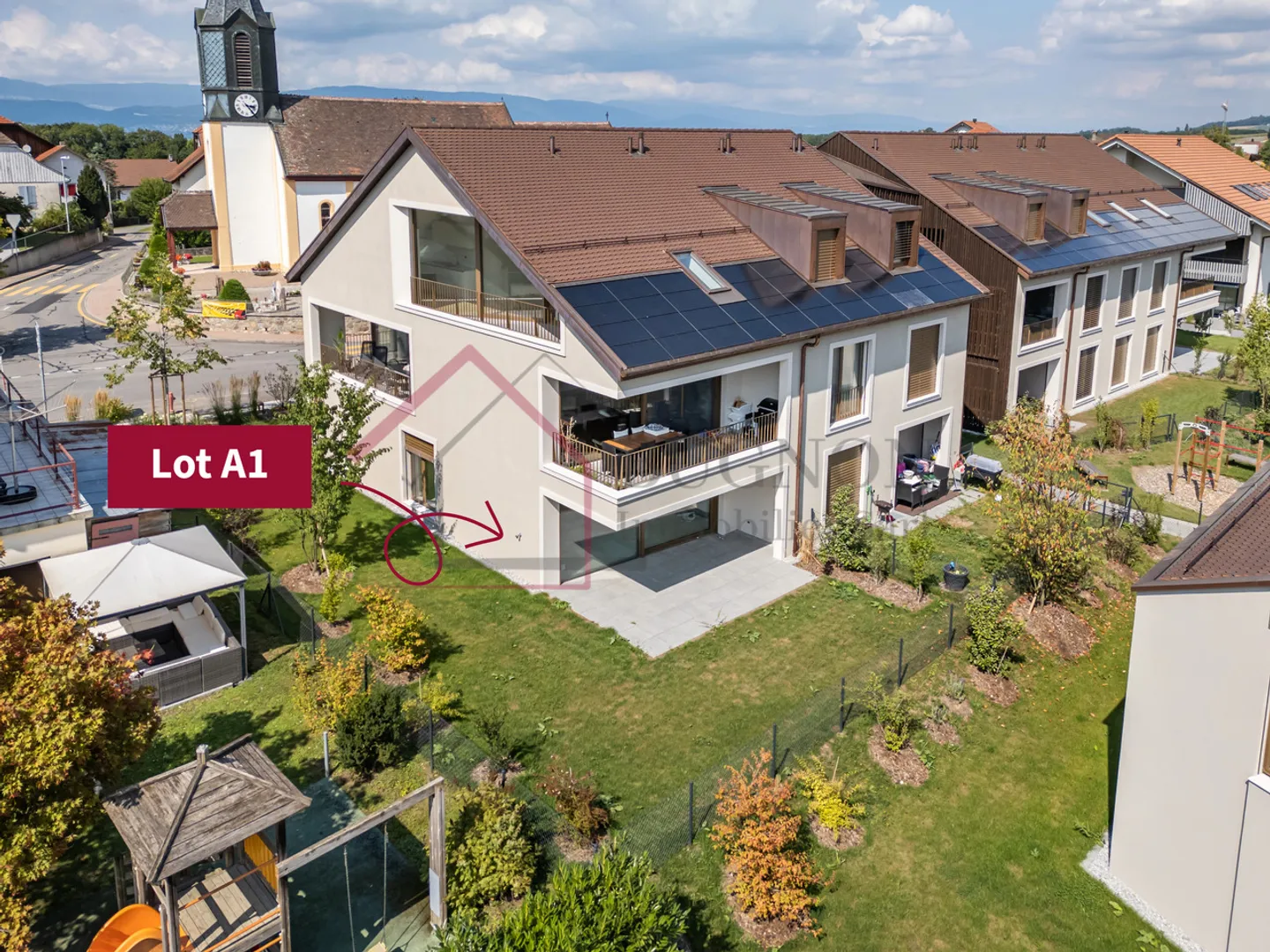 Appartamento PPE di 4,5 locali di 128 m2 con giardino privato - Foto 5 di 9