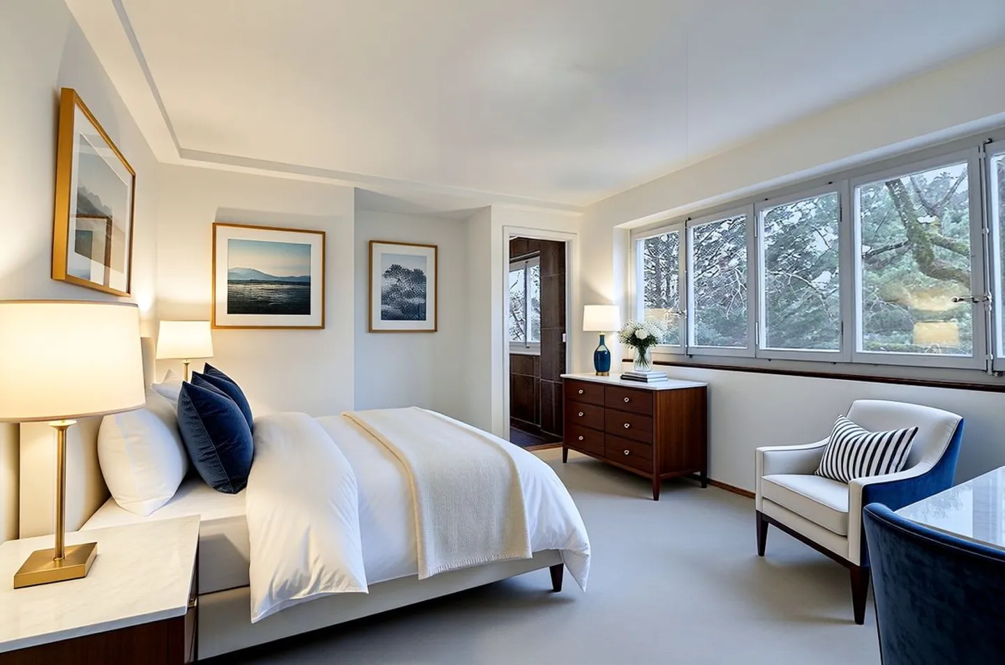 Rare and extraordinary architect villa in the style of Le Corbusier, completely renovated, large rooms, beautiful park - Photo 6 of 8