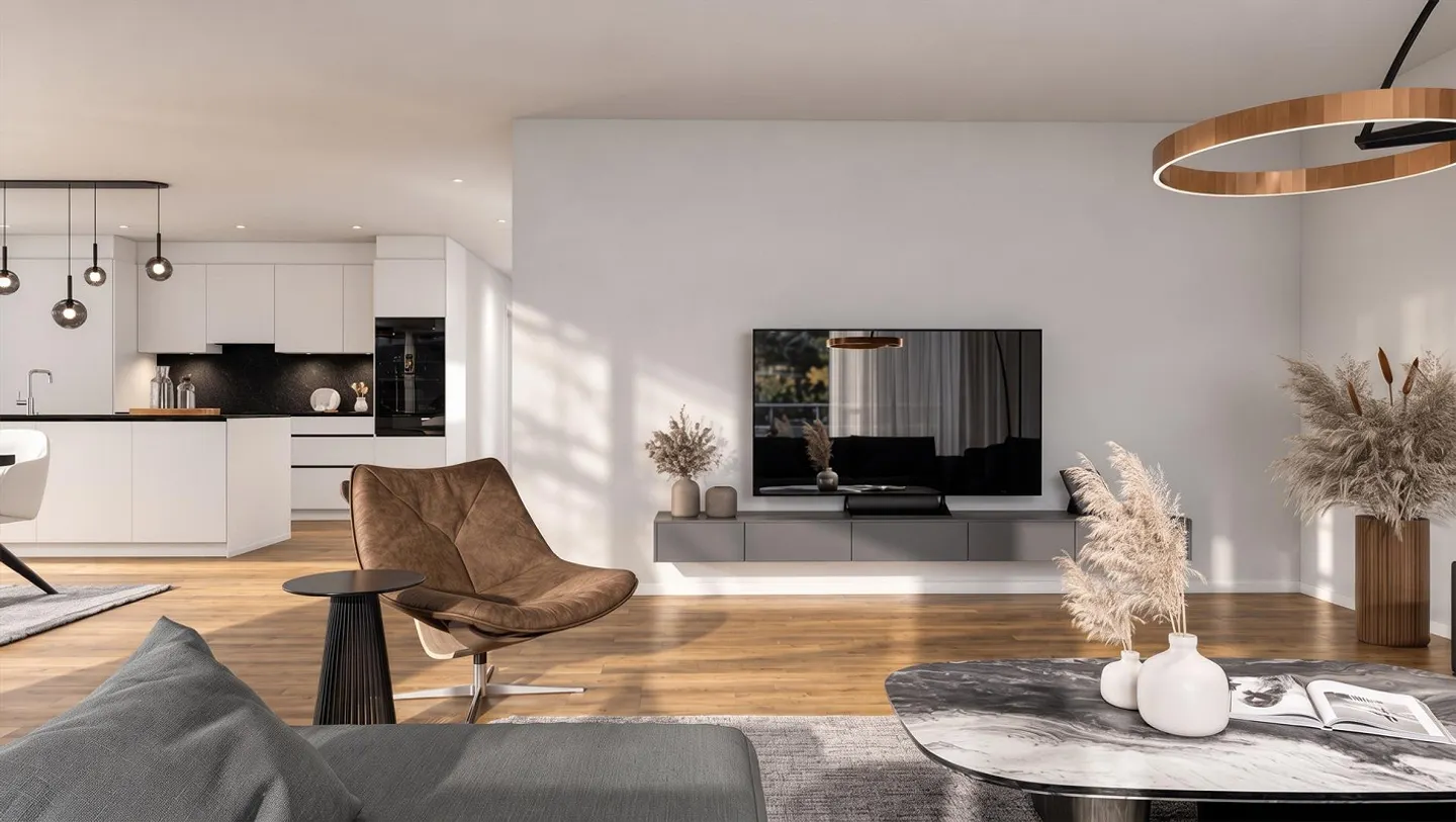 Moderno appartamento attico di 3,5 stanze in nuova costruzione – Reinach AG - Foto 3 di 17