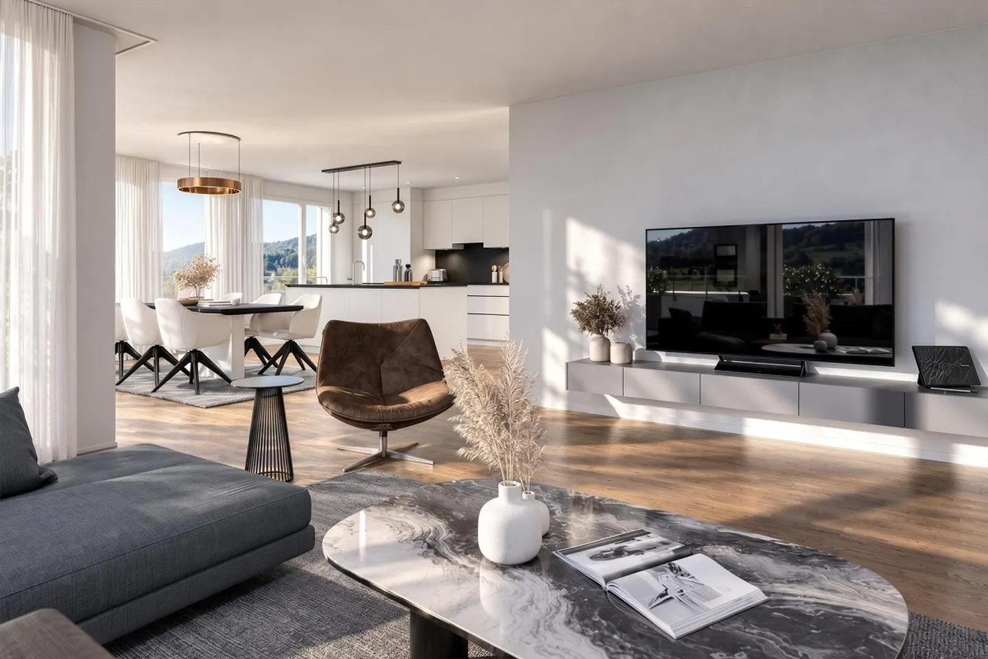 Moderno appartamento attico di 3,5 stanze in nuova costruzione – Reinach AG - Foto 5 di 17