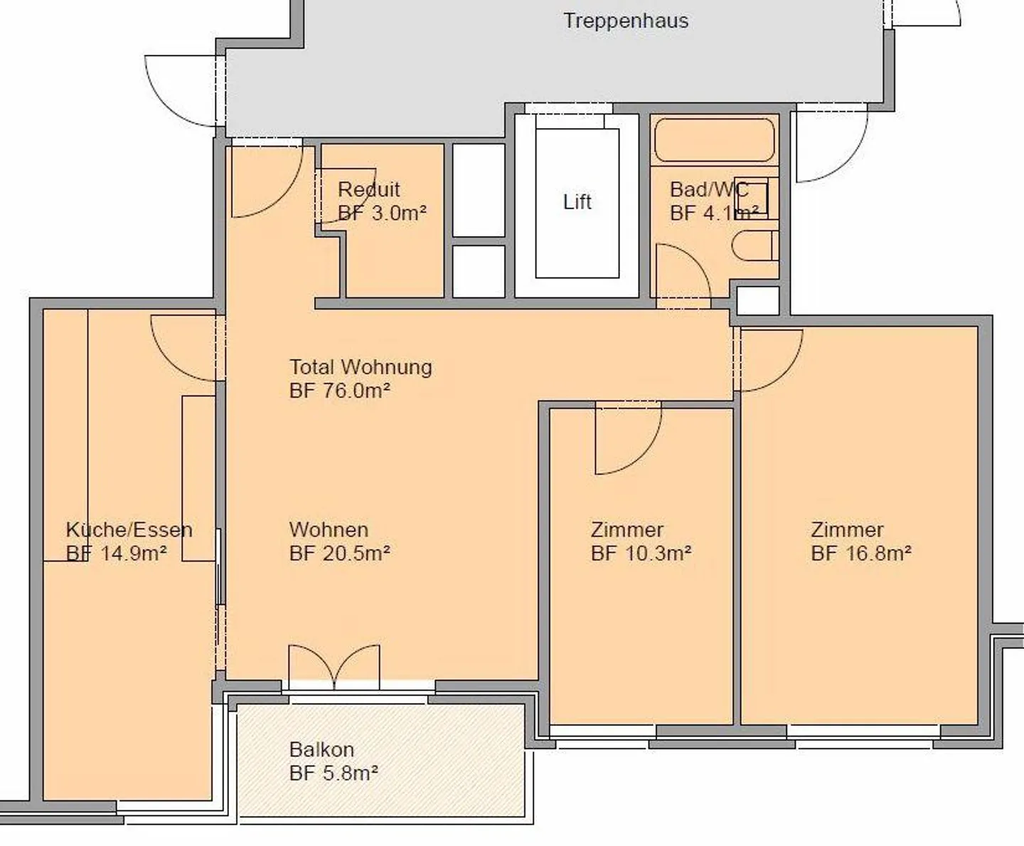 Nuovo anno, nuova fortuna - bell'appartamento di 3,5 stanze in affitto - Foto 8 di 8