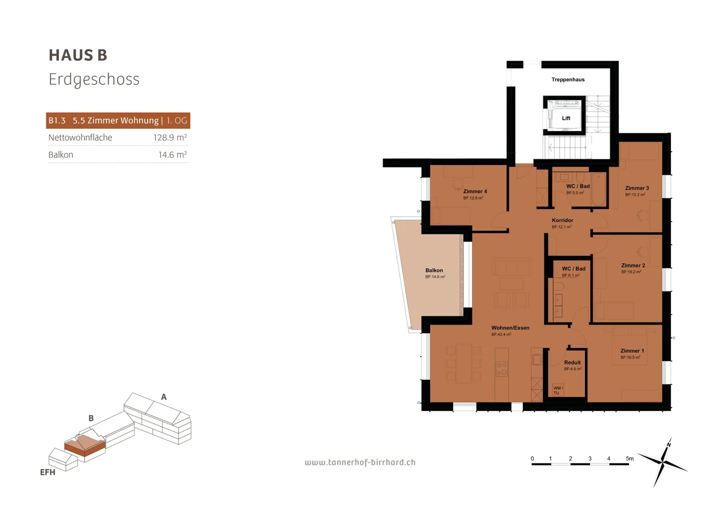 Grosszügige 5.5 Zimmer Eigentumswohnung im Zentrum - Foto 8 von 11