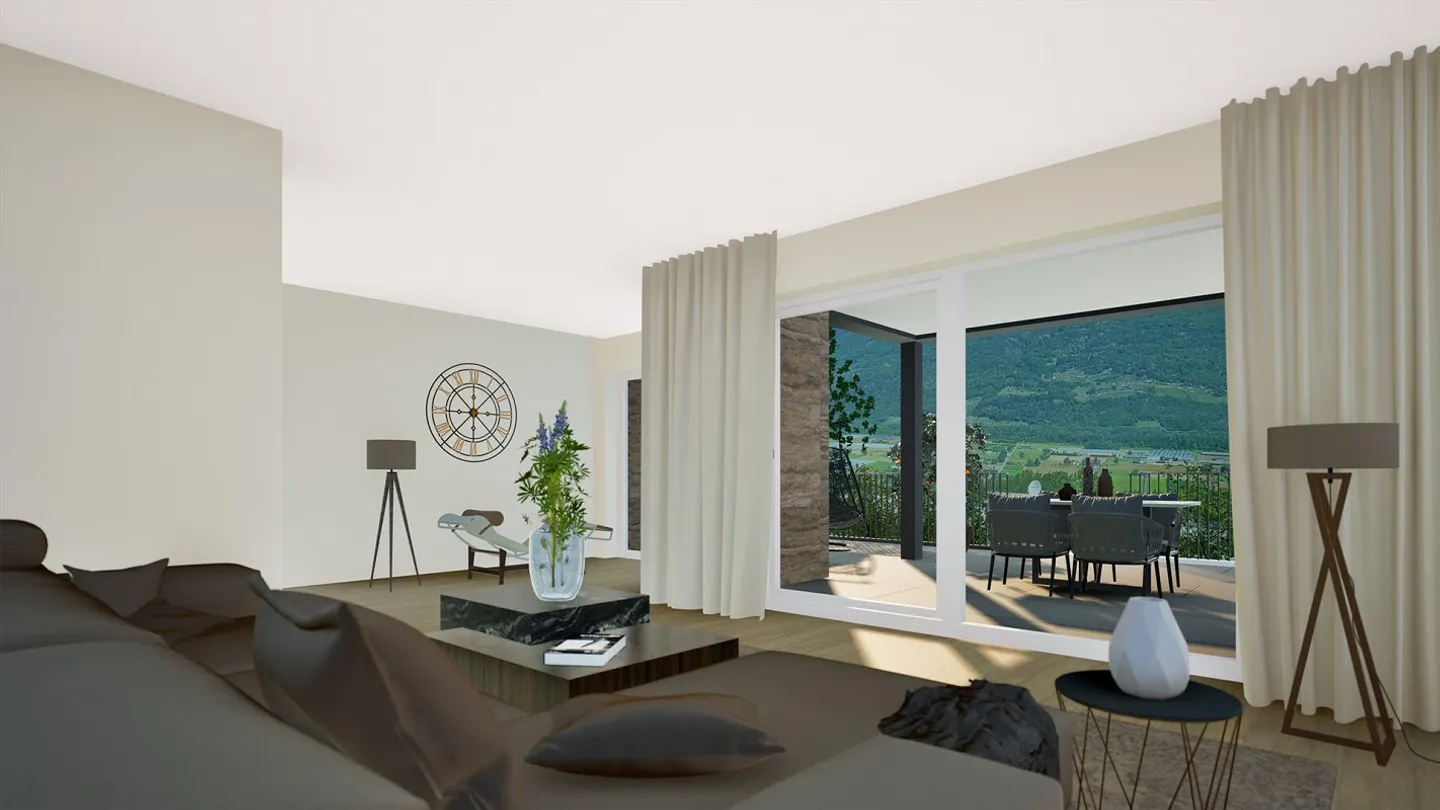 Modern 4.5 Room Duplex House with High-Quality Amenities and Beautiful View in Sant'Antonino - Photo 1 of 8