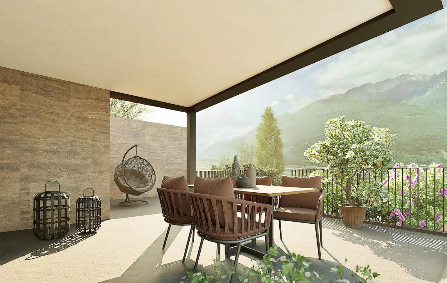 Modern 4.5 Room Duplex House with High-Quality Amenities and Beautiful View in Sant'Antonino - Photo 6 of 8