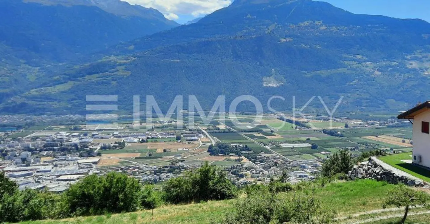 Baugrundstück mit atemberaubendem Blick auf das Wallis - Foto 2 von 4