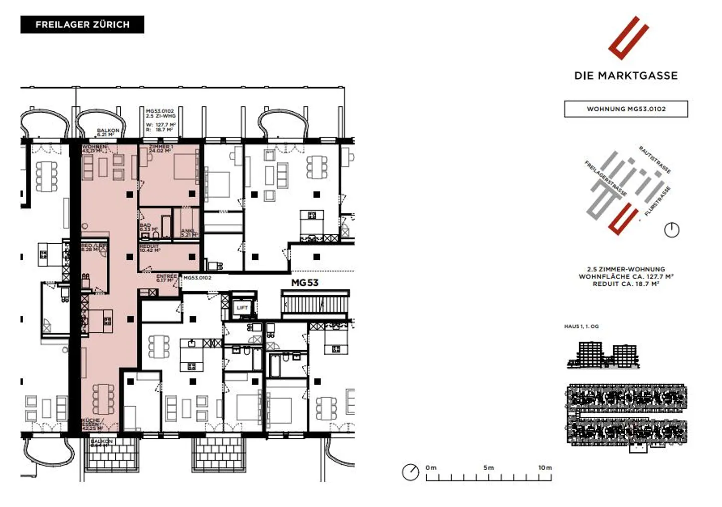 Exclusive 2.5-room apartment with loft ambiance - Photo 3 of 9