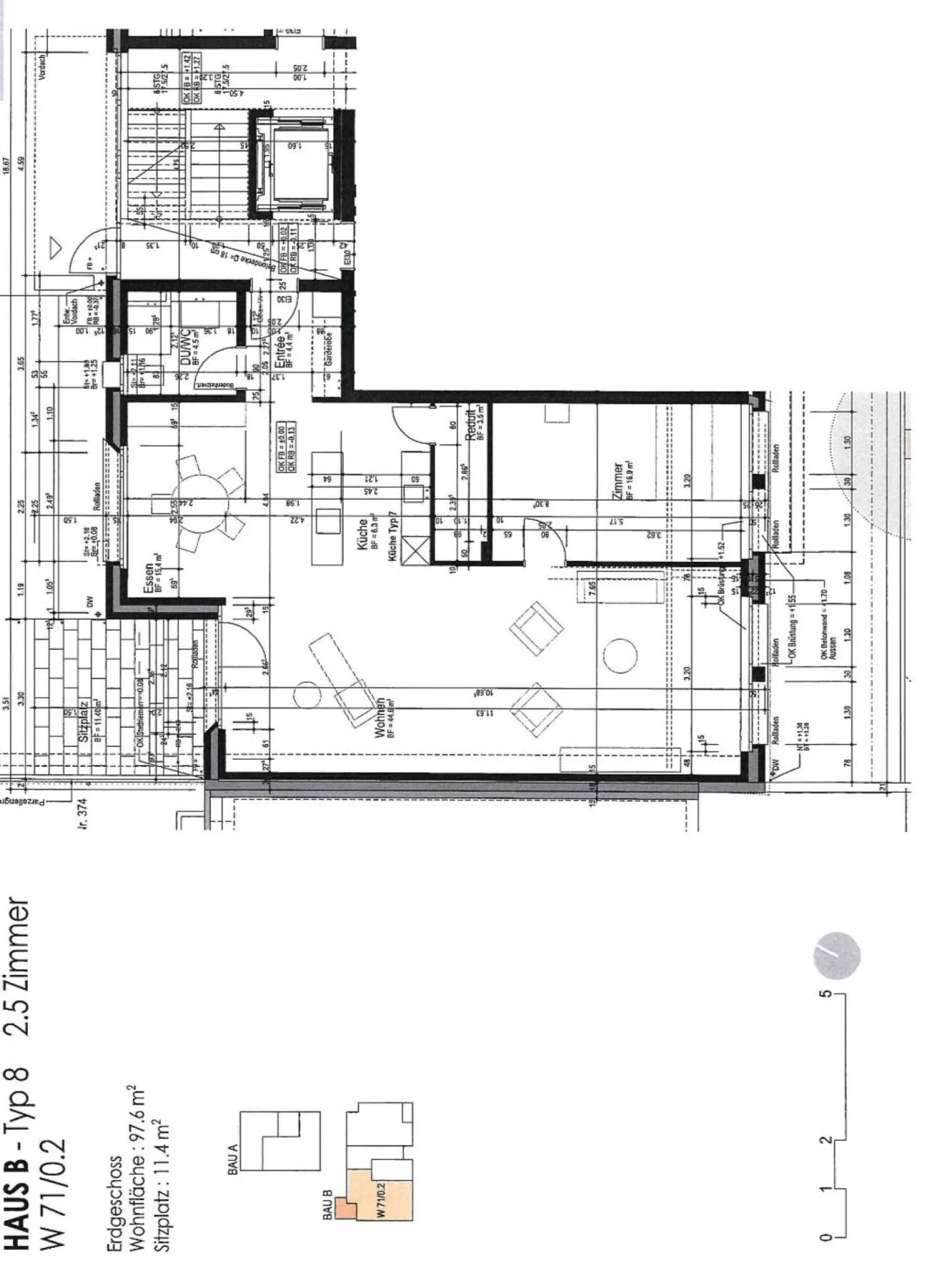 Moderno appartamento giardino 2.5 locali con terrazza privata e posto auto a Pratteln - Foto 9 di 14