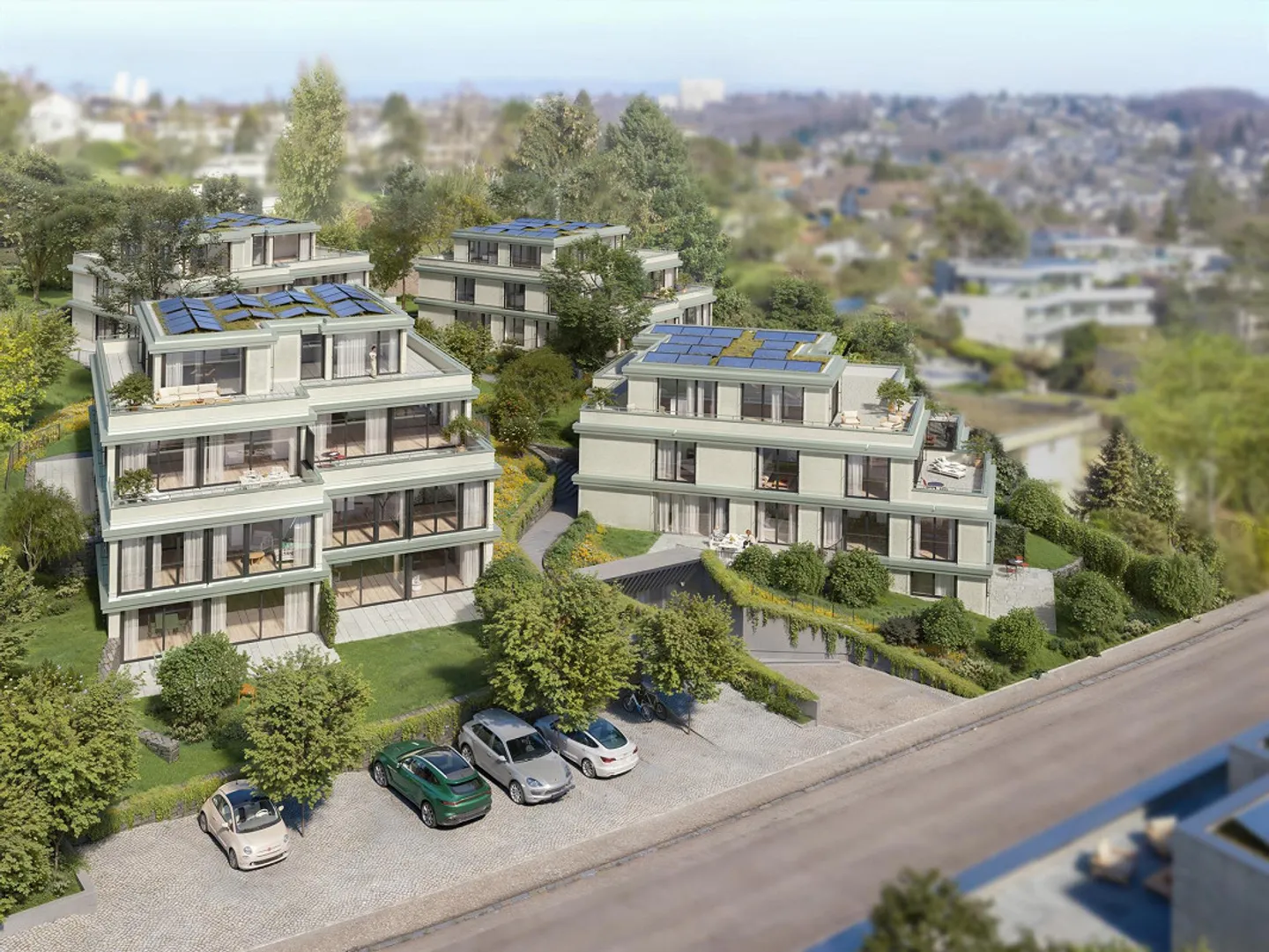 Nuovo progetto di costruzione: Quattro altezze - Fürstenrain Oberwil (W-C5) - Foto 6 di 9