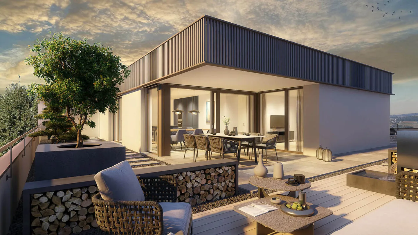 4½-Room Penthouse Apartment - with Lake View and Large Terrace - Photo 1 of 9