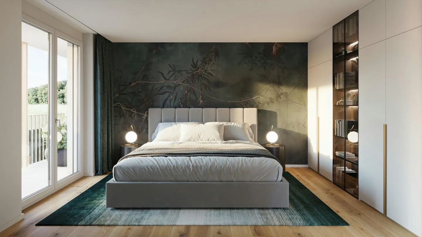 Moderne 4,5-Zimmer Wohnung mit Grünblick - Foto 3 von 5