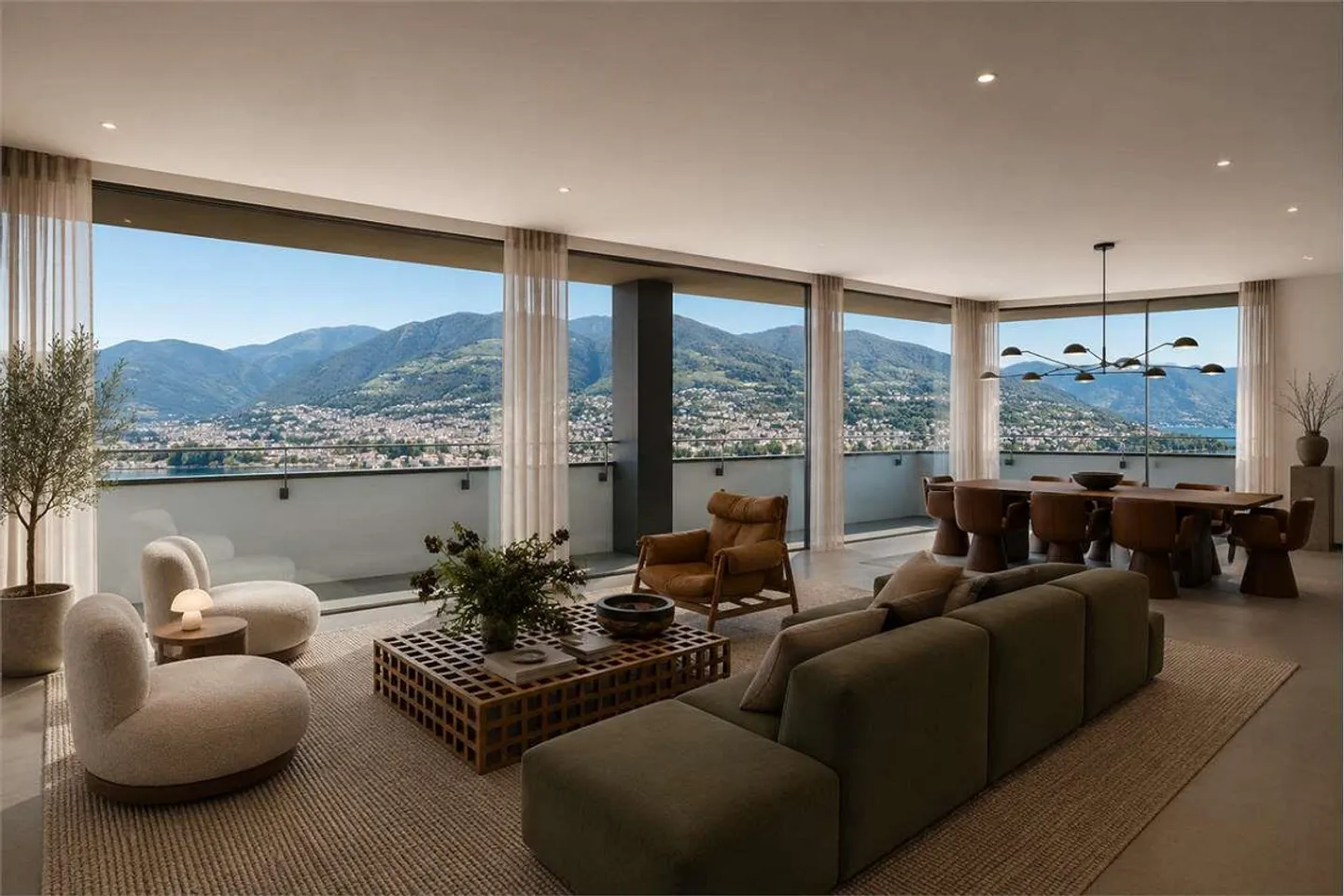 Neue Penthouse 6,5 Zimmer im Zentrum von Lugano - Foto 1 von 12
