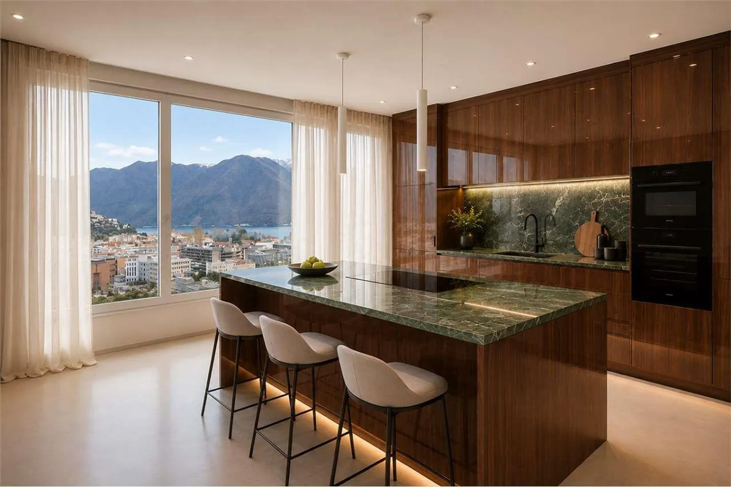 Neue Penthouse 6,5 Zimmer im Zentrum von Lugano - Foto 9 von 12