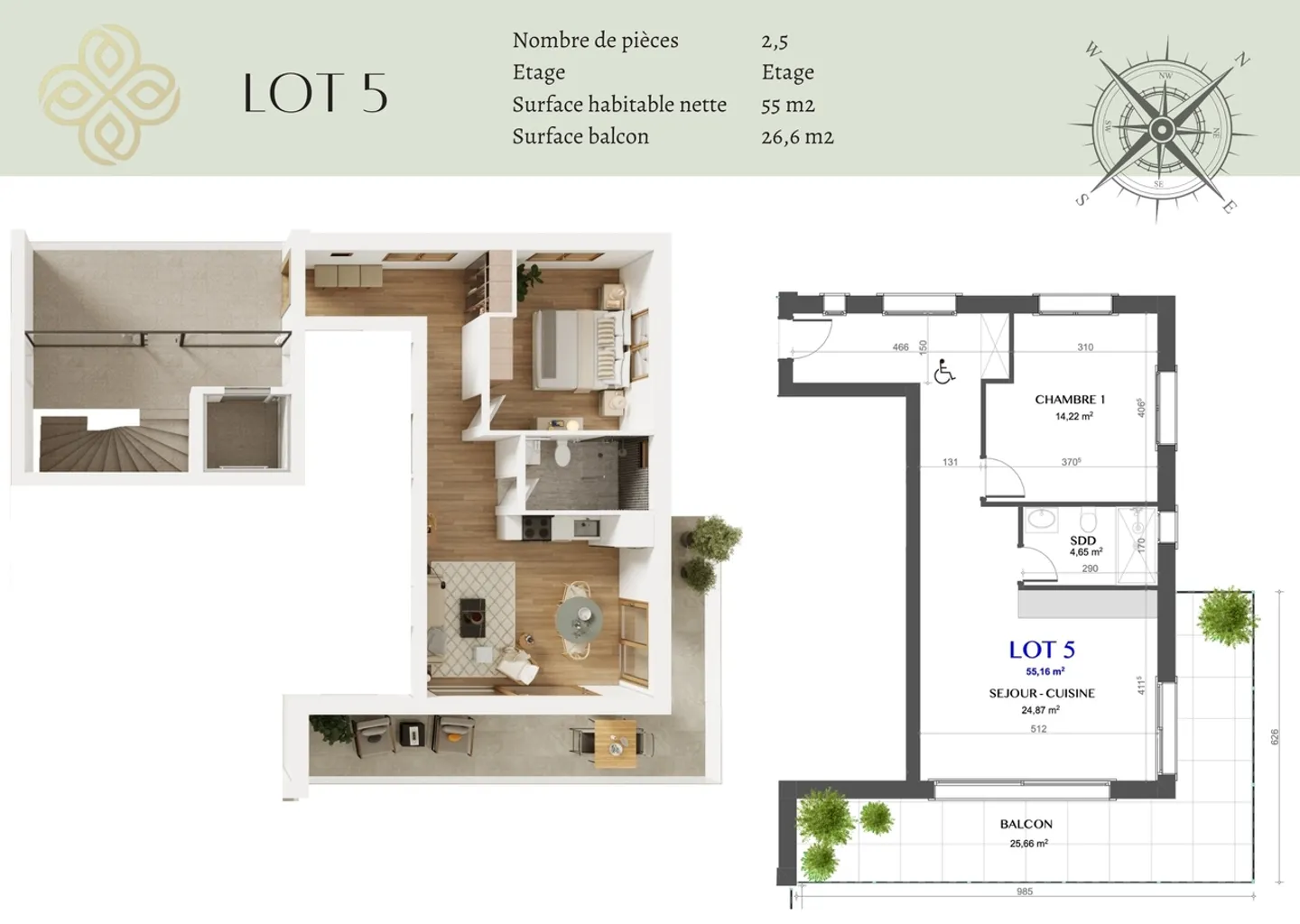 Appartement à vendre - Photo 3 sur 5