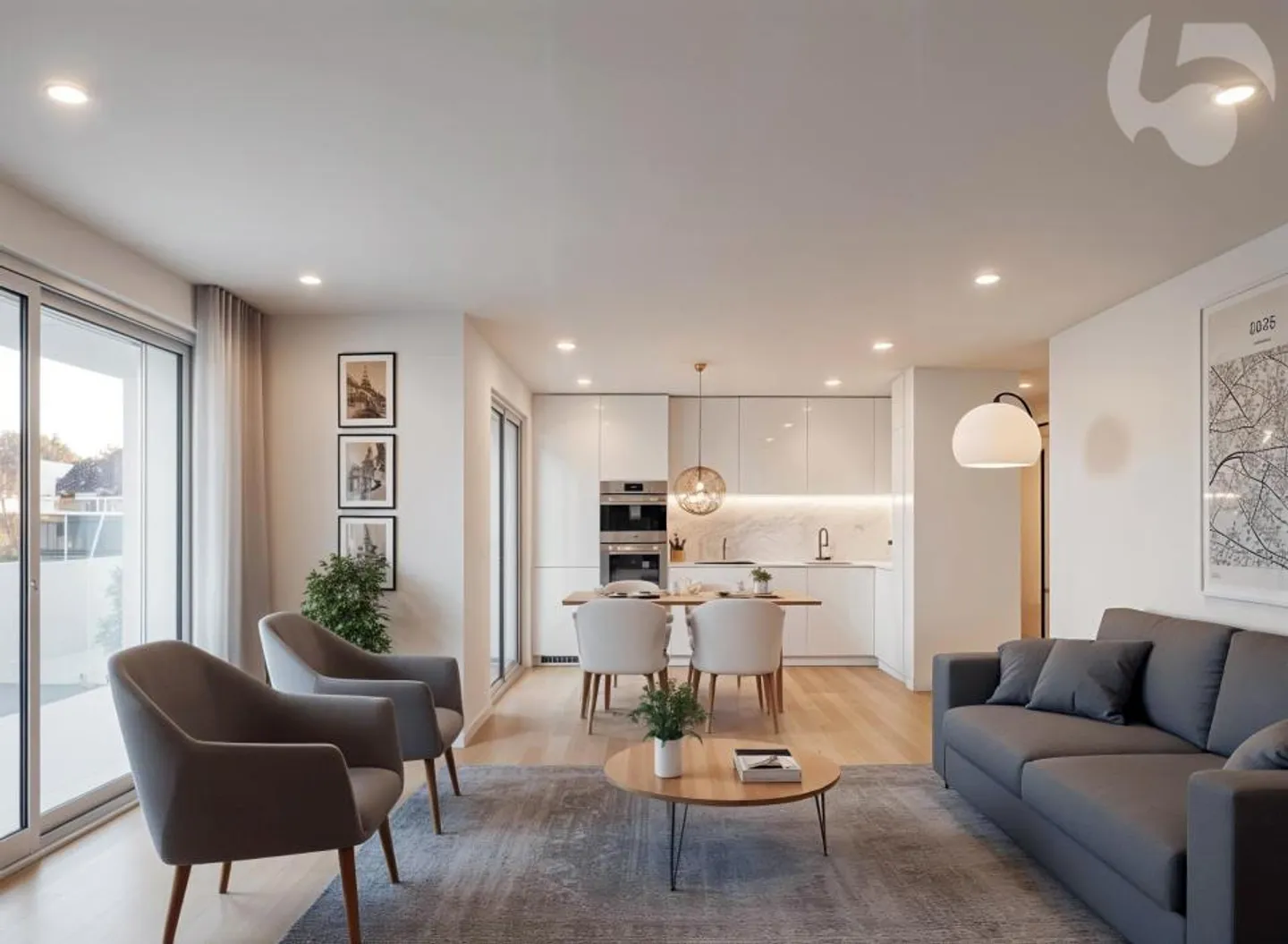 Beautiful high-end apartment in a contemporary building with clean lines! - Photo 1 of 10