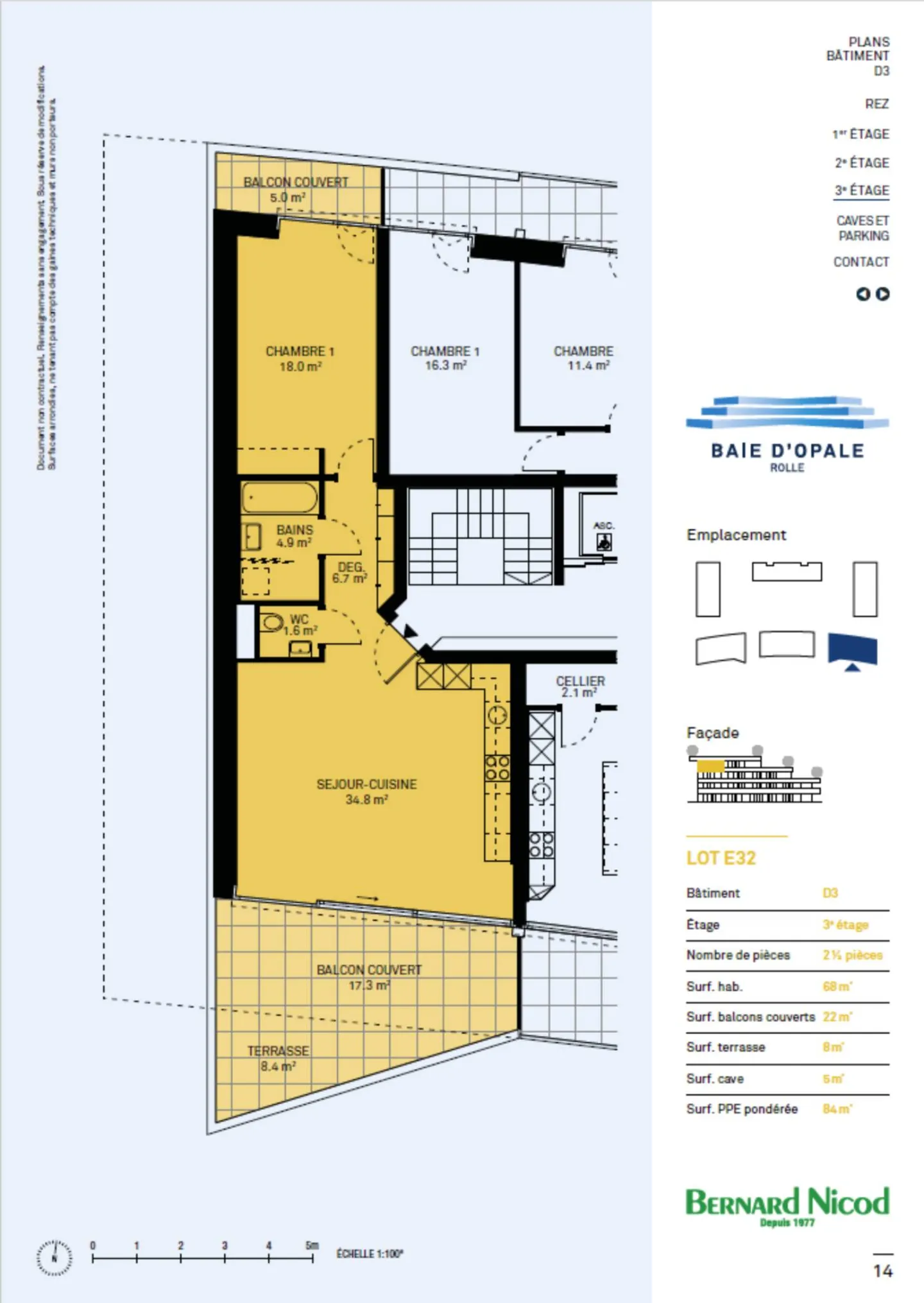 Vista sul Lago di Ginevra; bellissimo appartamento attico di 2,5 stanze - Foto 2 di 10