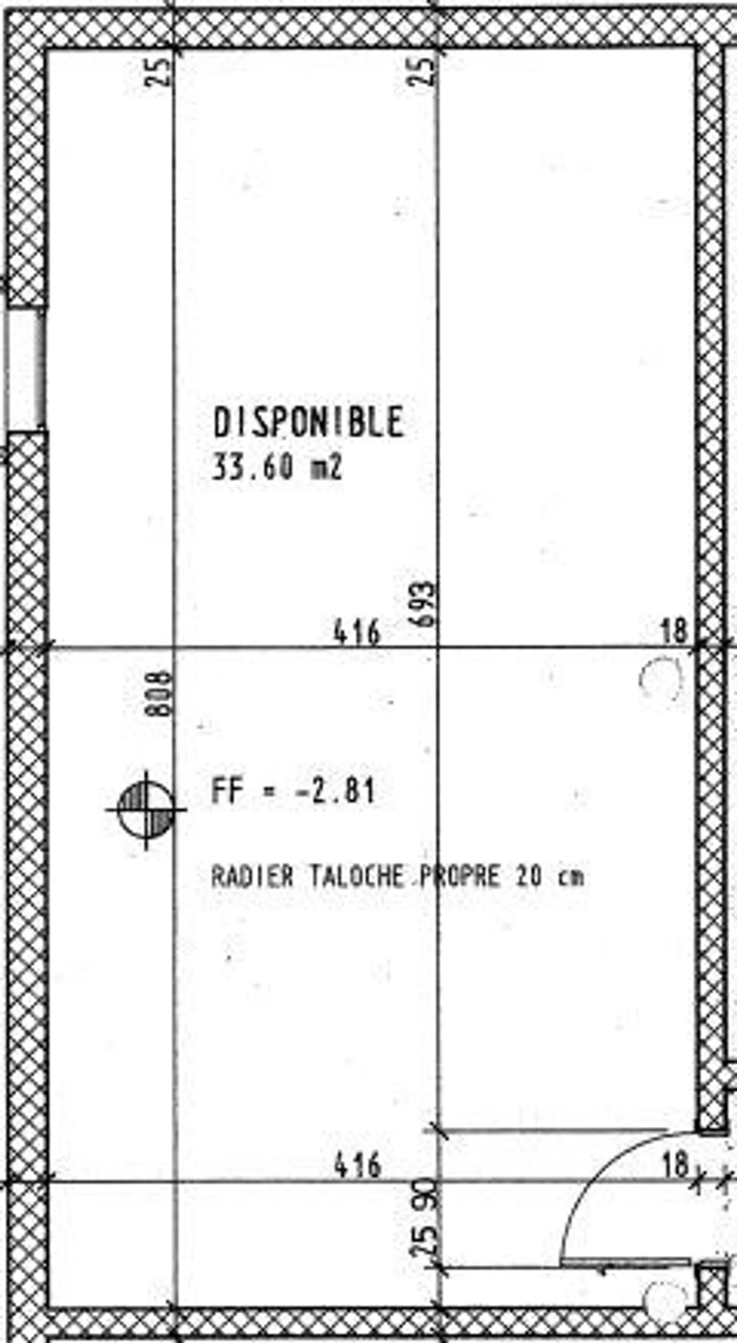 Storage of approx. 33.60 m2 in the basement - Photo 2 of 2