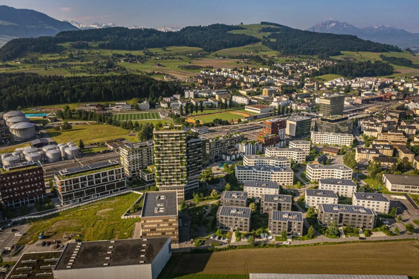 Gartenhochhaus Aglaya, Suurstoffi-Areal a Rotkreuz: Un luogo di lavoro che ispira - Foto 6 di 7