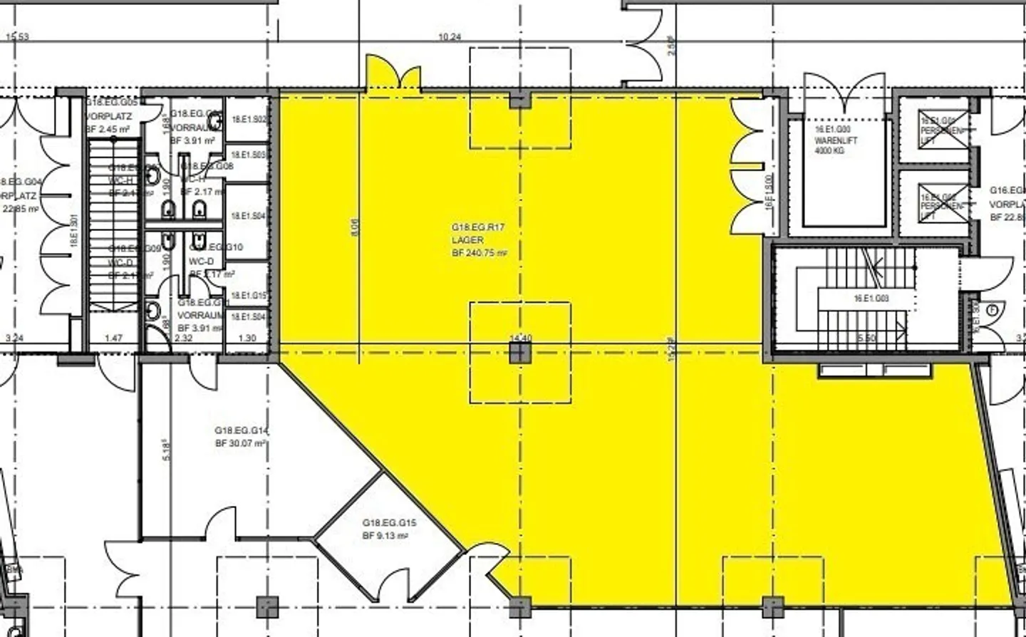 Entrepôt spacieux dans le quartier de Bachgaben - Photo 4 sur 4