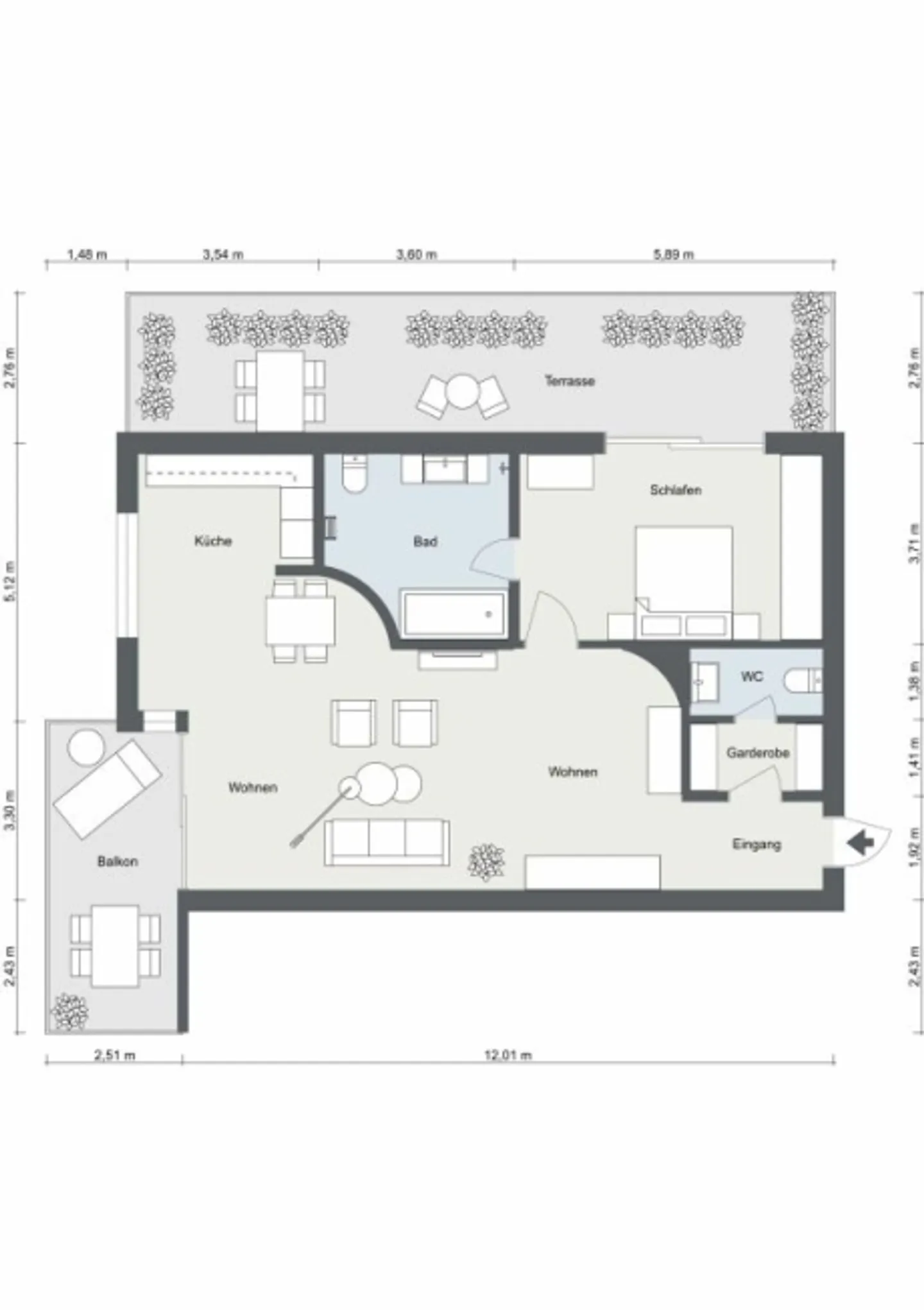 Elegant 2.5 Apartment in Parco Gabriel - Photo 20 of 20