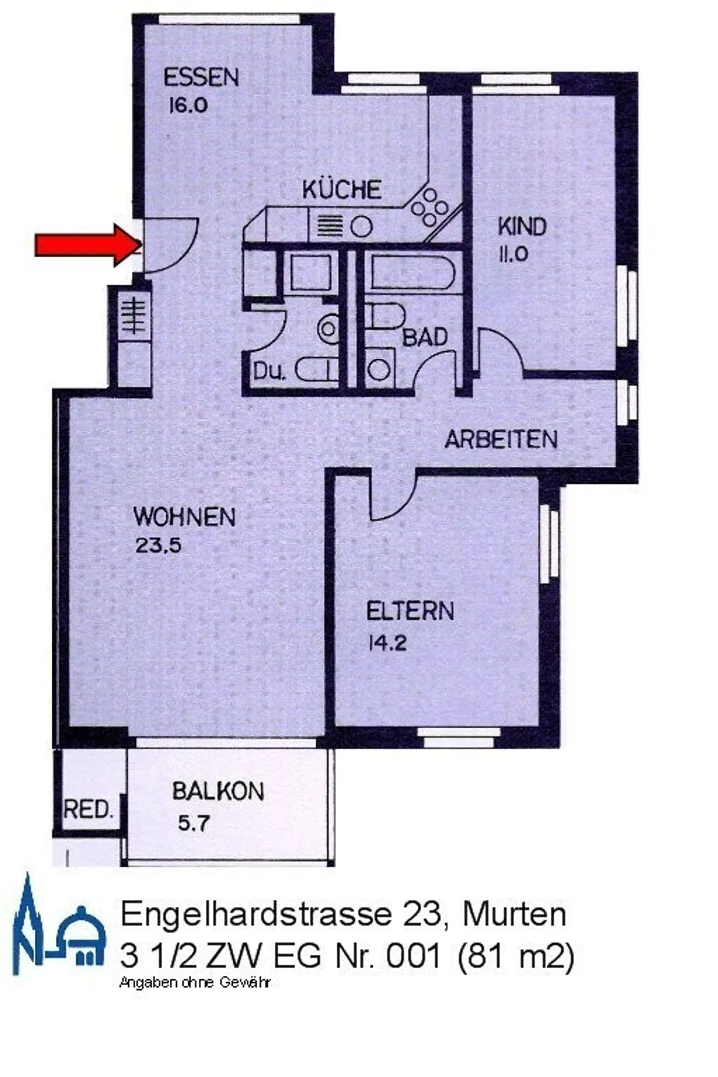 Attraktive 3.5 Zimmer-Wohnung im grünen Engelhardquartier - Photo 10 of 11