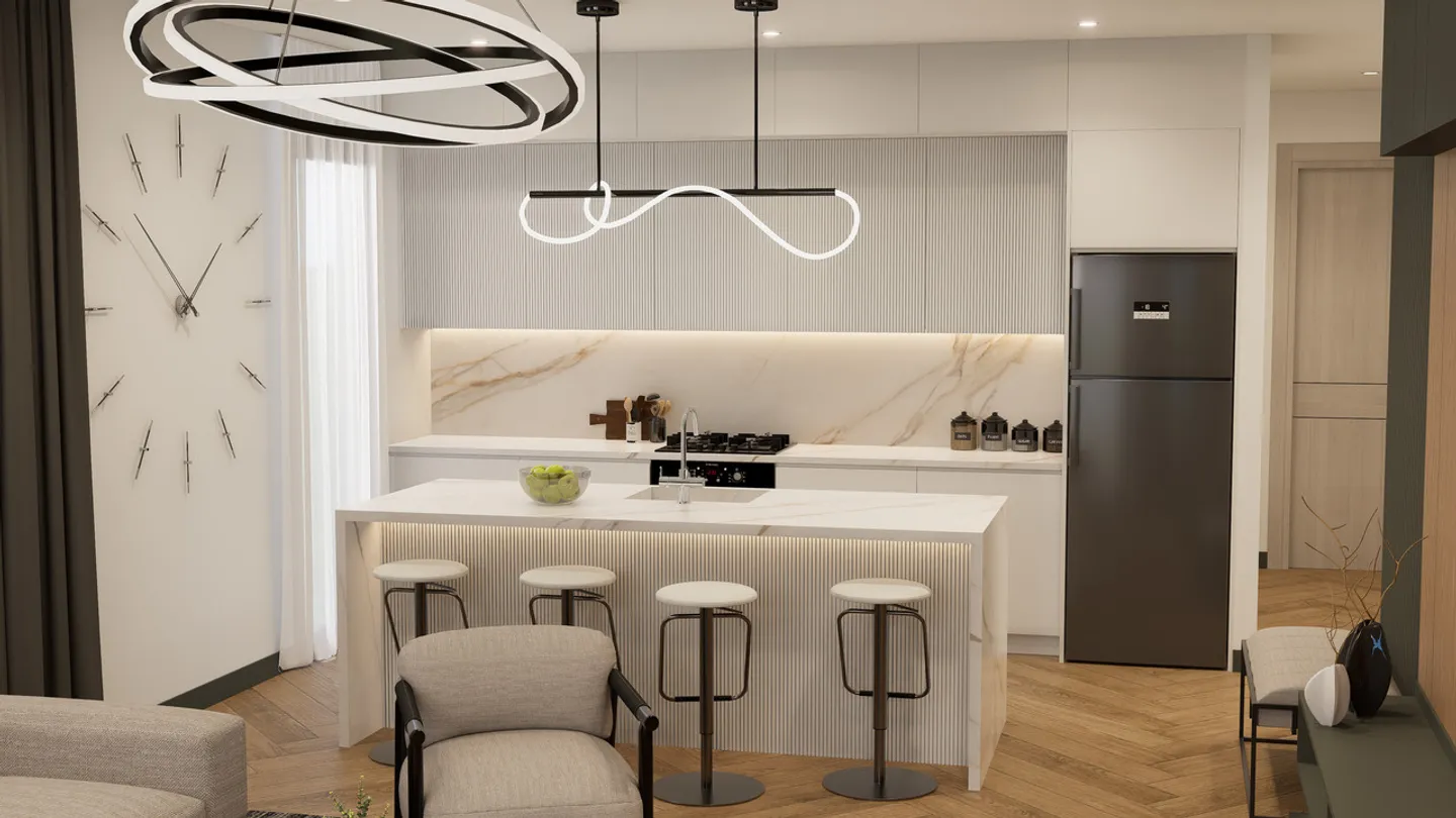 Large 3.5 new crossing apartment, with large living room and covered balcony - Photo 7 of 10