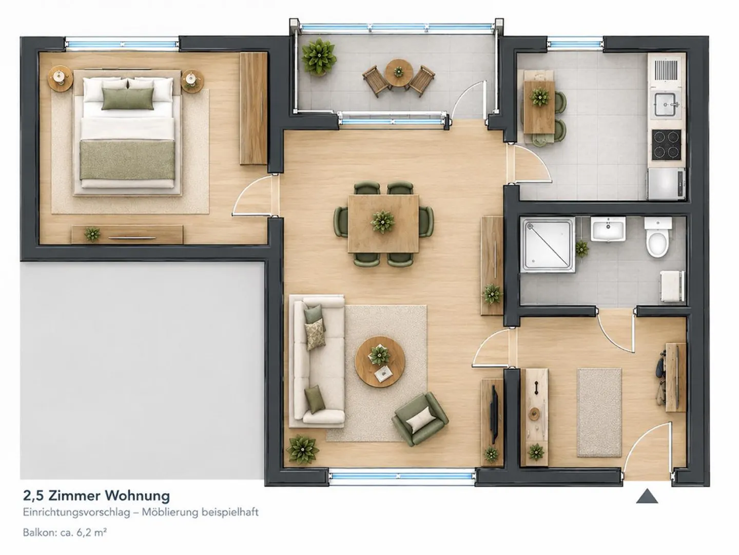 The ideal single apartment. Generous layout with balcony & lift - Photo 1 of 11