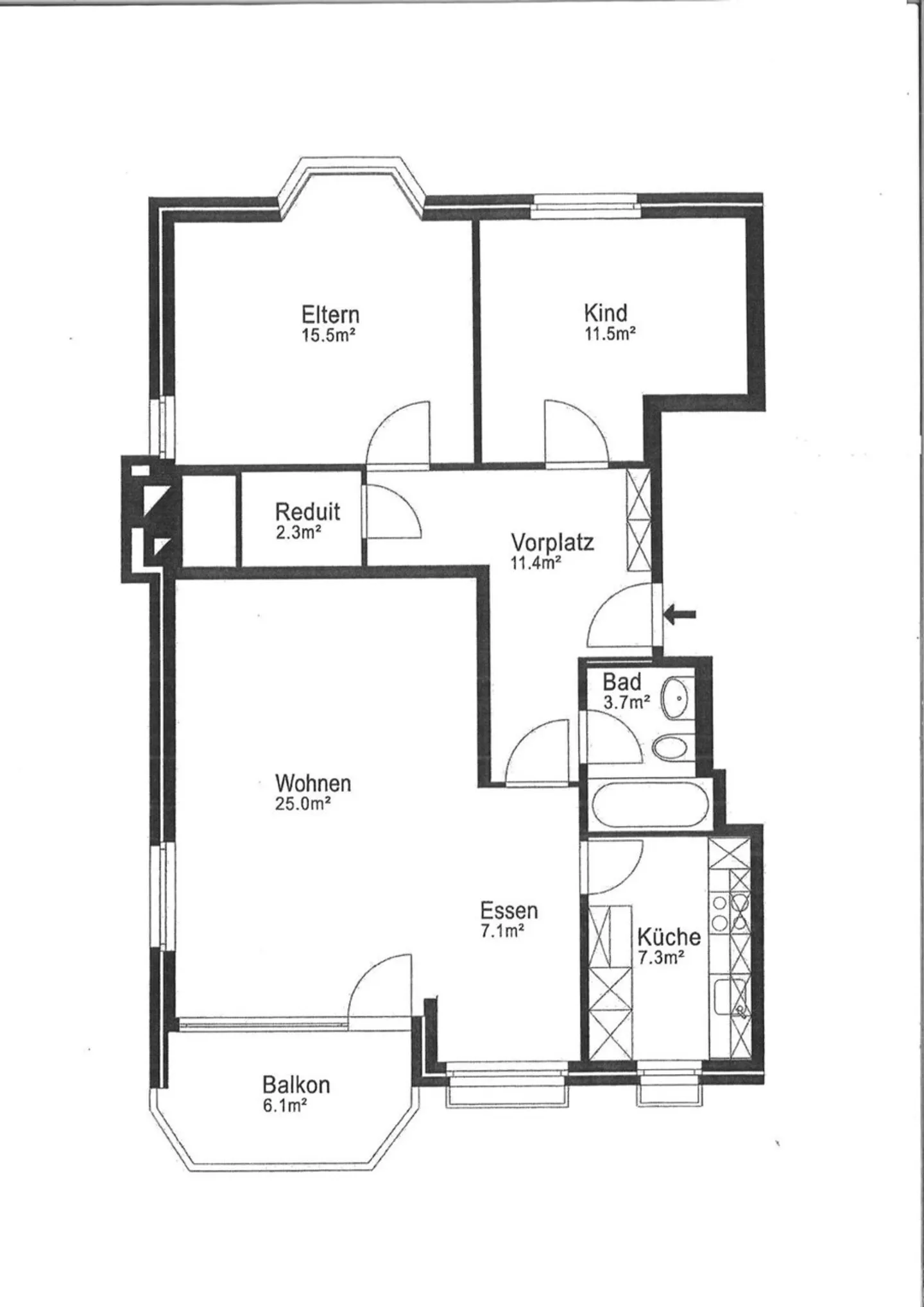 Modernes Apartment in Arlesheim - Foto 12 von 12