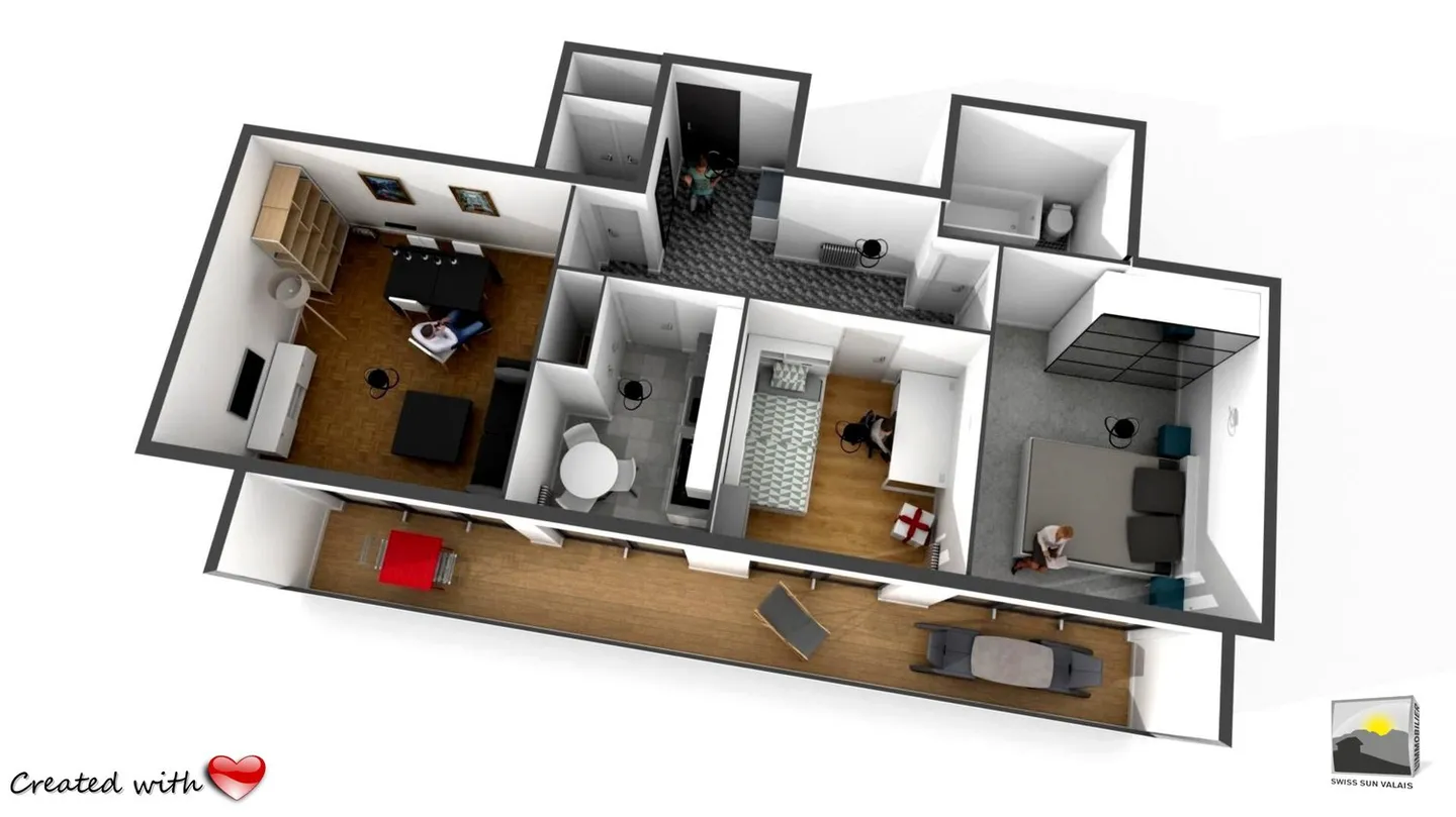 Charmante Wohnung in Sierre - Foto 23 von 25