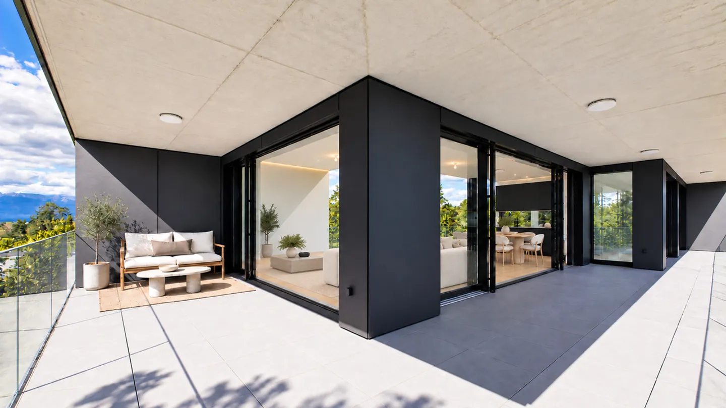 High-end modern apartment with an exceptional terrace in Vésenaz - Photo 5 of 15