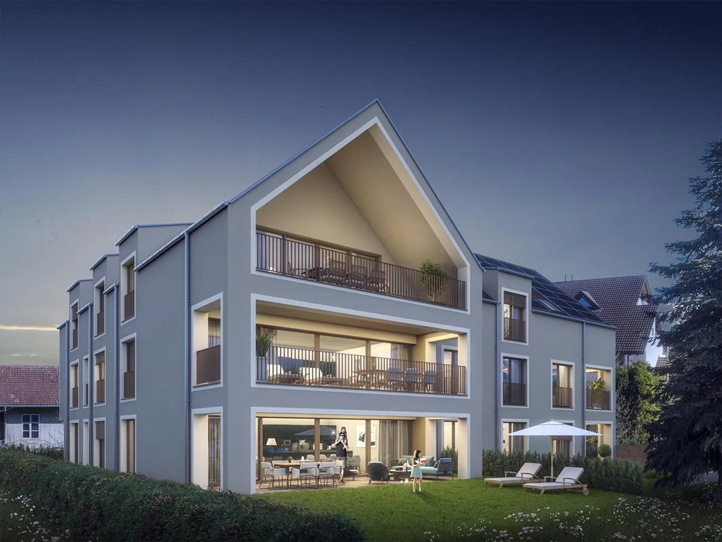 Charmante Wohnung mit Grosser Terrasse - Foto 1 von 5