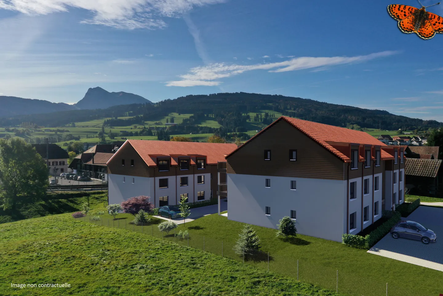 Magnifico appartamento di 4 stanze in nuova promozione a Vaulruz - Foto 3 di 6