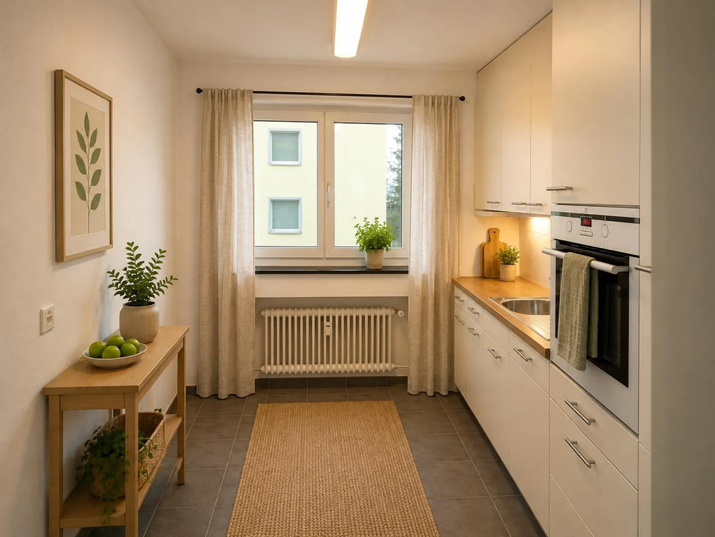 Appartamento 3,5 locali con giardino soleggiato privato (50m2); ascensore - Foto 3 di 10