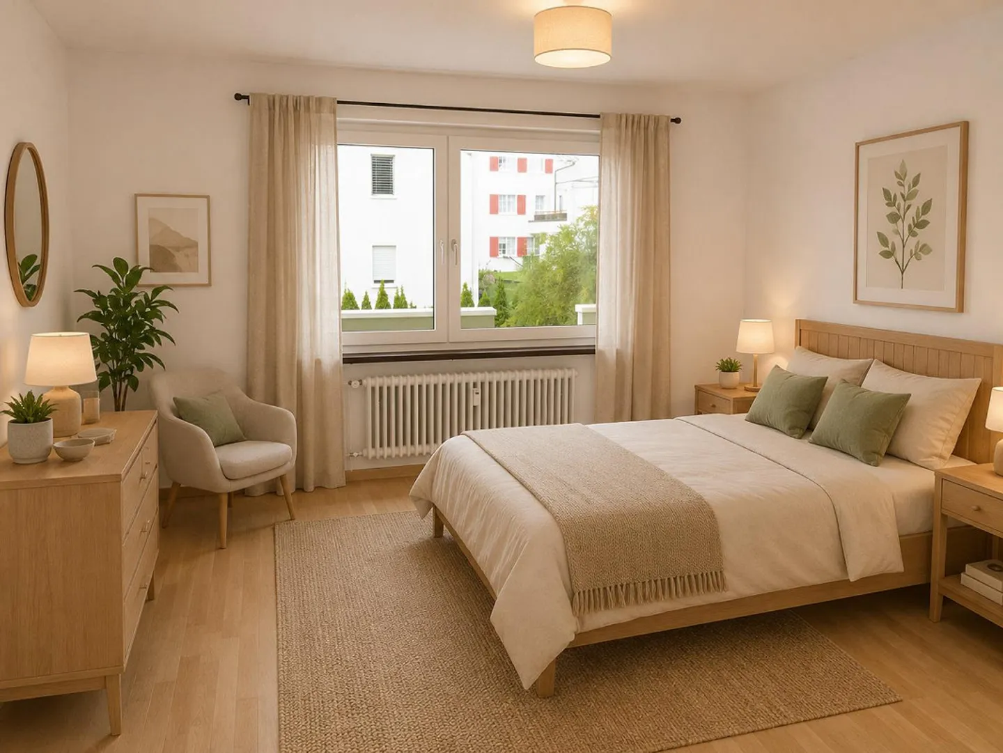 Appartamento 3,5 locali con giardino soleggiato privato (50m2); ascensore - Foto 4 di 10
