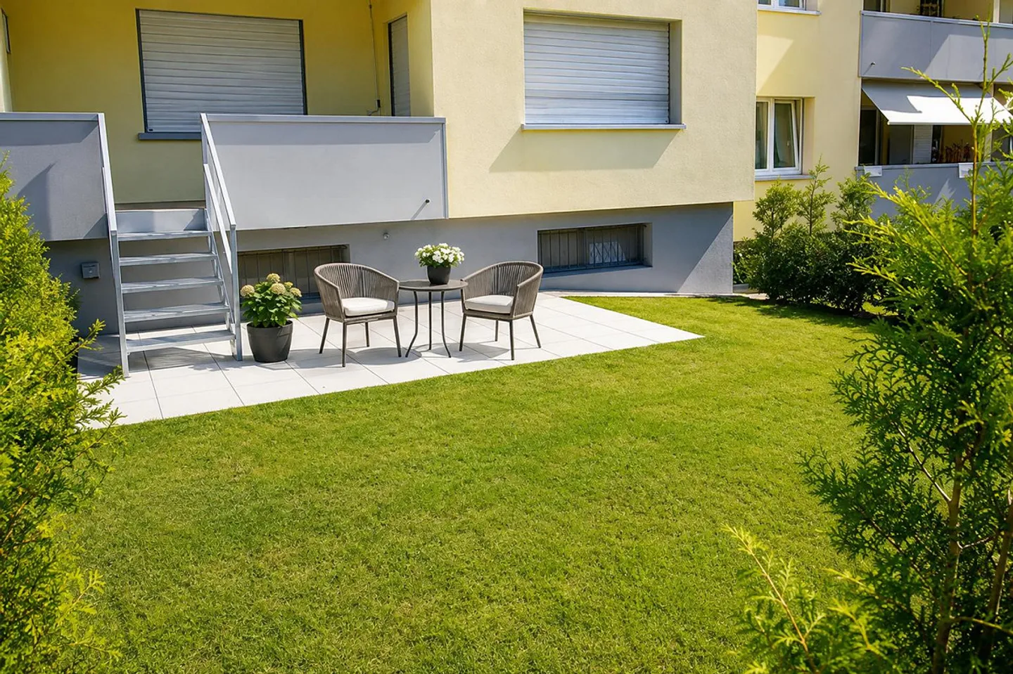Appartamento 3,5 locali con giardino soleggiato privato (50m2); ascensore - Foto 8 di 10