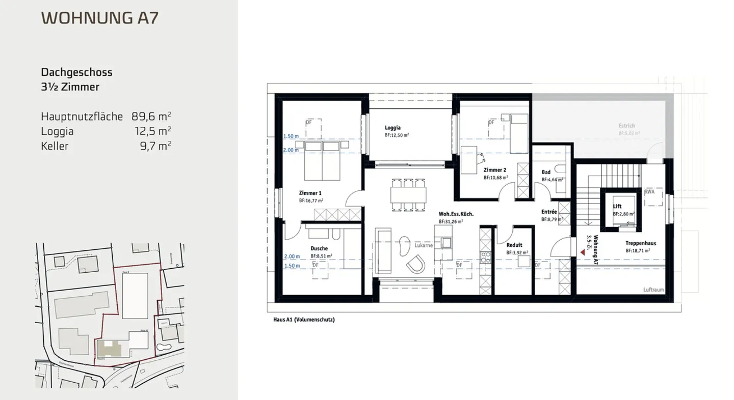 Appartement penthouse attrayant de 3,5 pièces dans un projet de nouvelle construction à Muri - Photo 2 sur 6