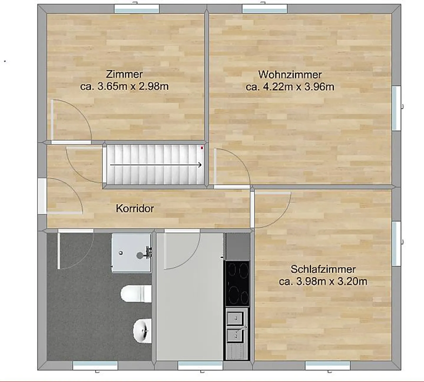 Attractive 3-room apartment in a central location - Photo 6 of 6