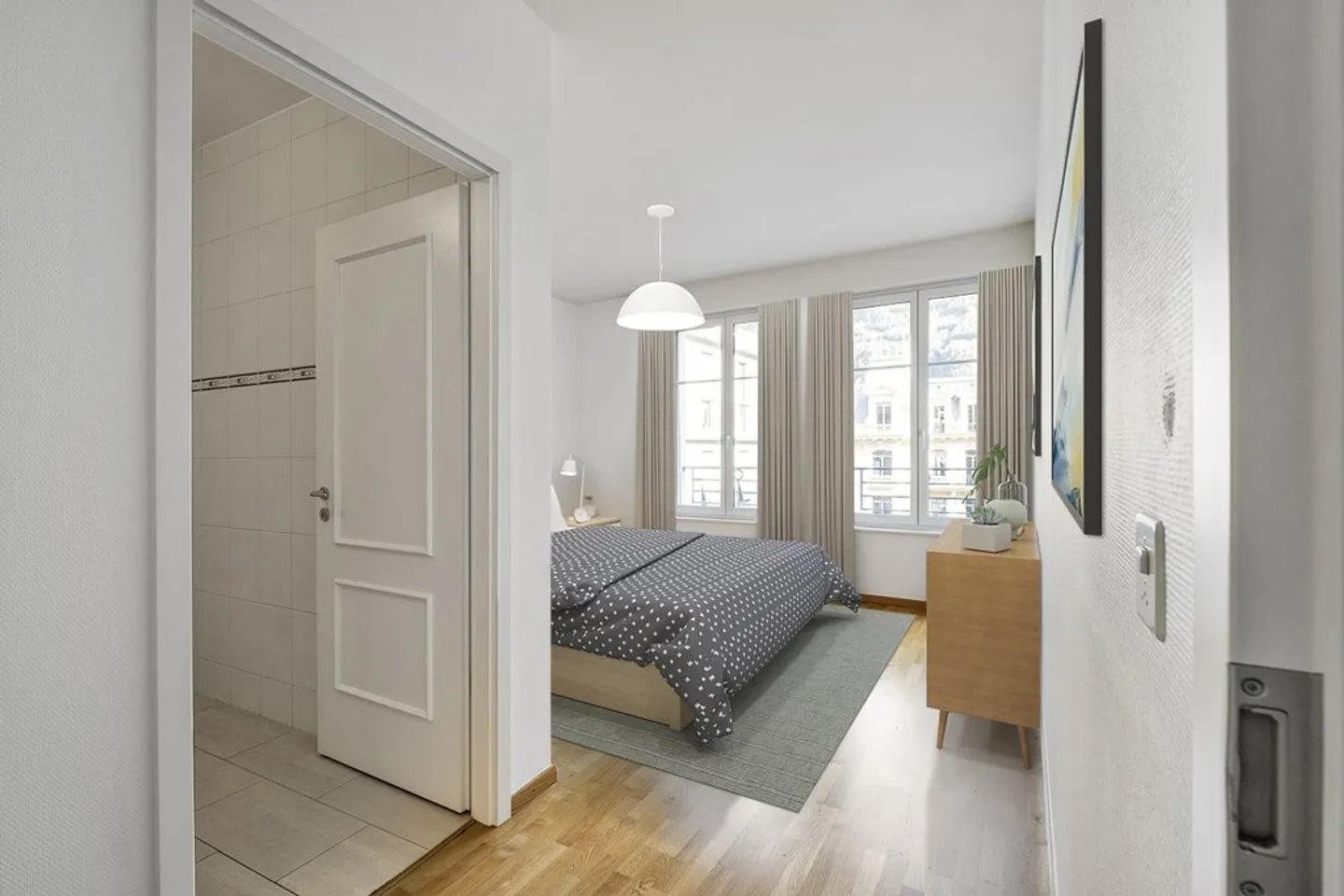 Zu ergreifen! Wunderschöne Wohnung im Herzen von Martigny! - Foto 4 von 9