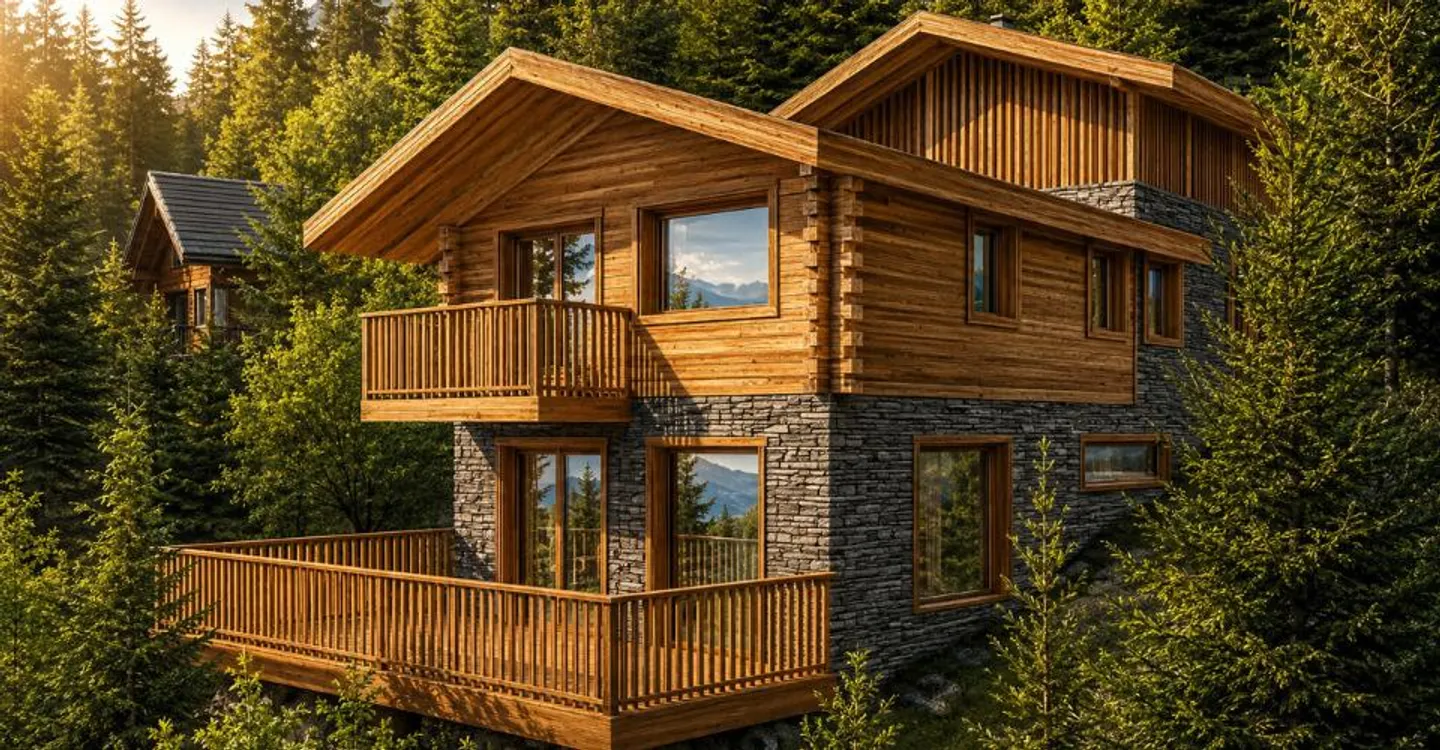 Superb Chalet on Plan in a Green Setting - Photo 2 of 5