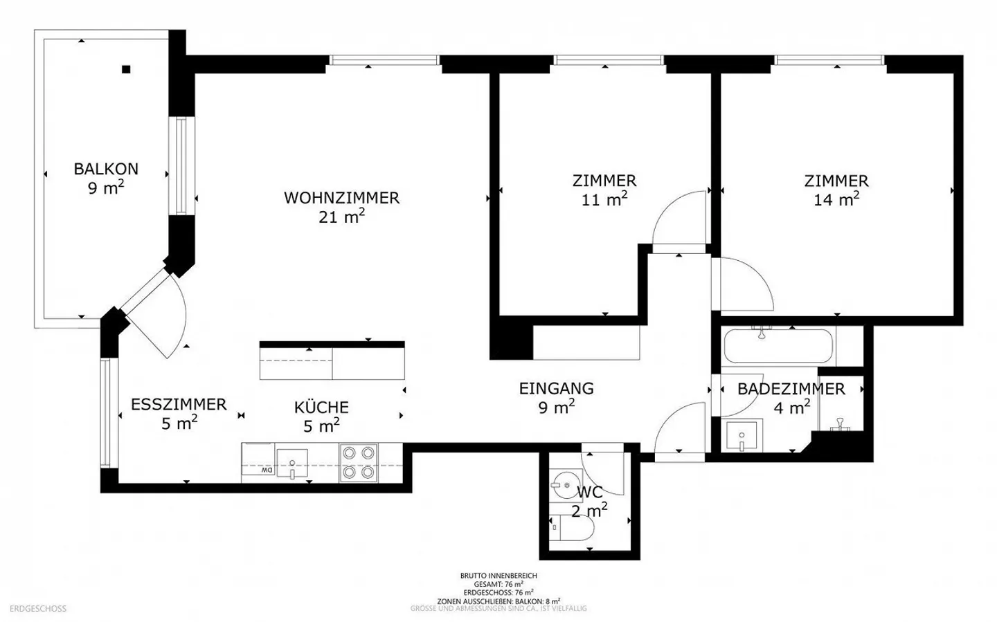 Appartamento 3.5 stanze al 2° piano - Foto 14 di 14