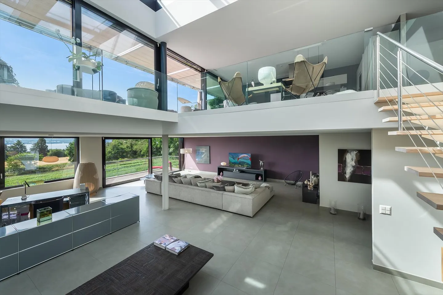 CORSIER - Lussuoso duplex attico con vista lago - Foto 3 di 12