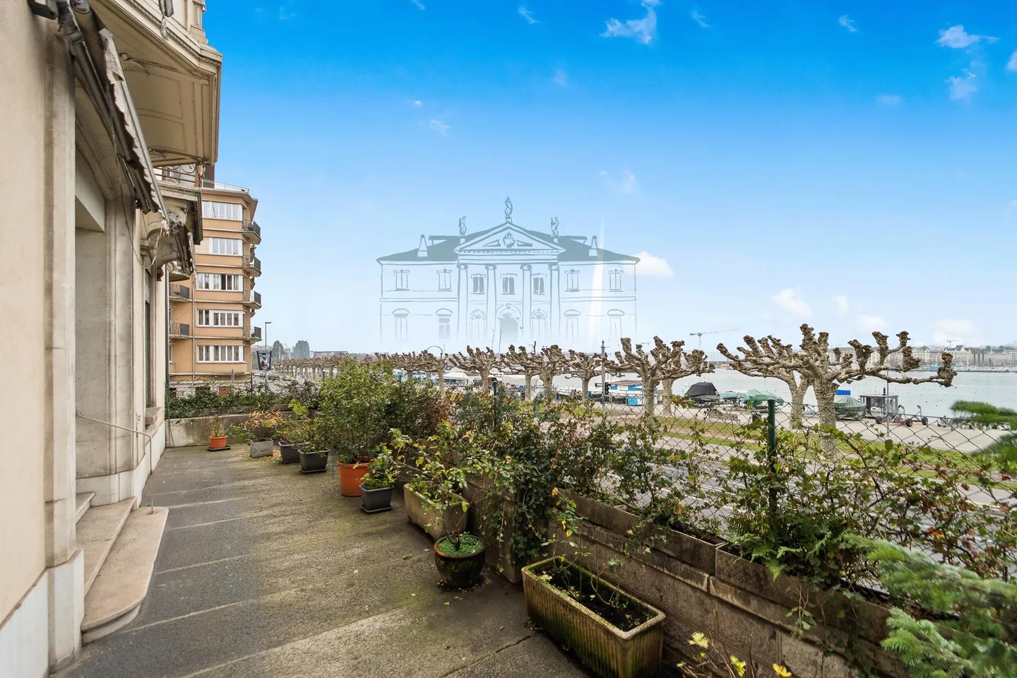 EAUX-VIVES - APPARTEMENT D'EXCEPTION AVEC VUE LAC - Foto 8 di 8