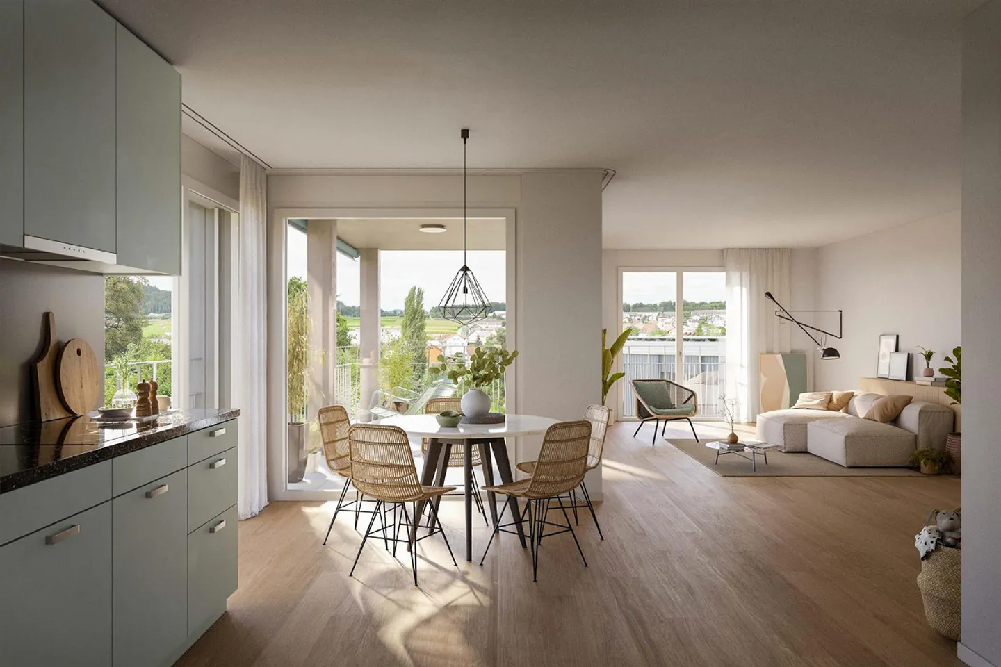 Familienfreundliche Wohnung in Othmarsingen - Foto 2 von 7