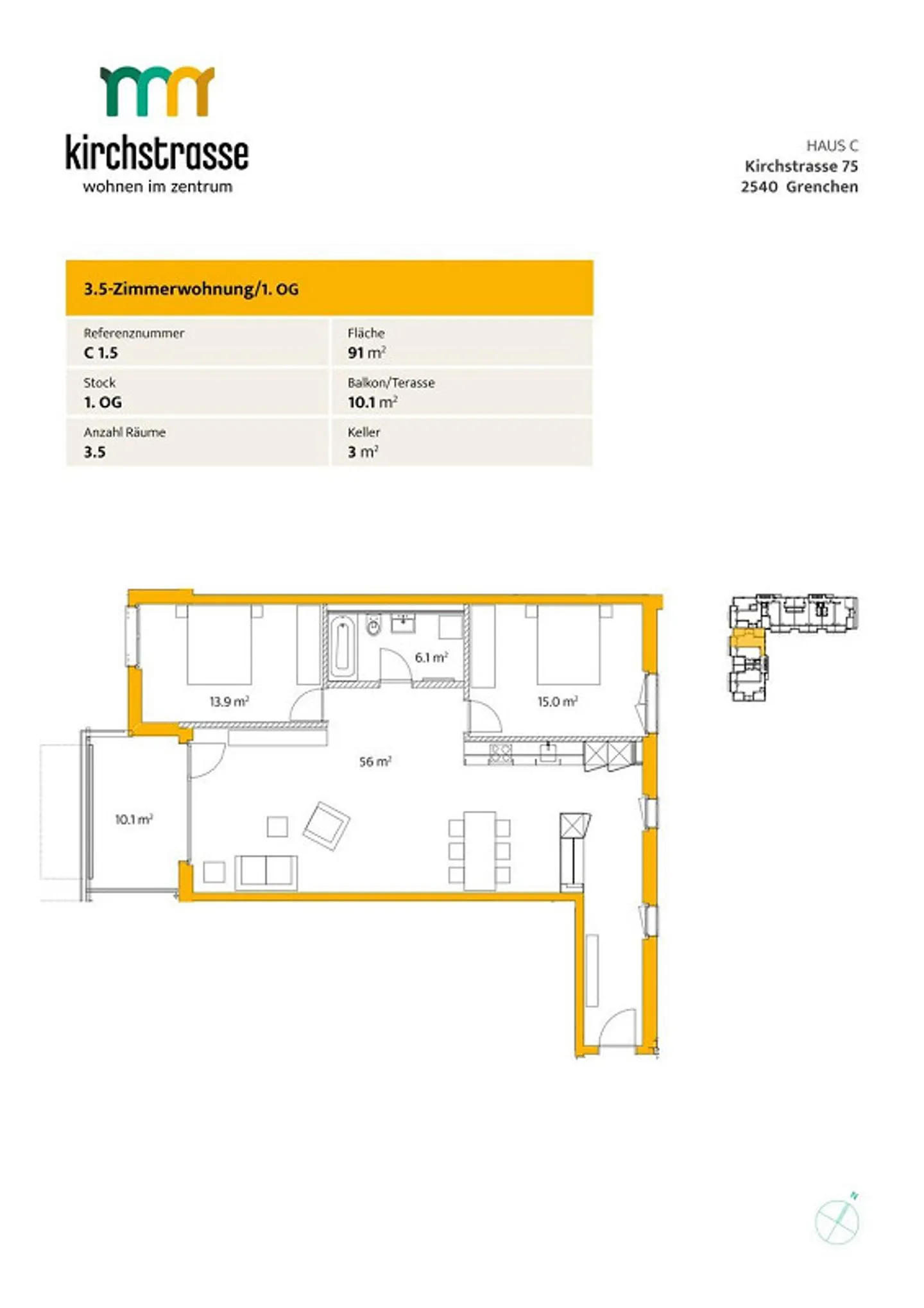 Modern living in Grenchen attractive 3.5-room apartment near the St... - Photo 13 of 13