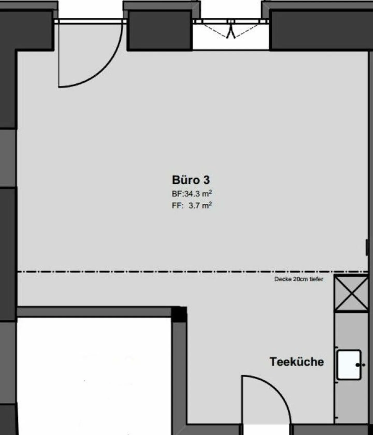 Helles Büro zu vermieten - Foto 6 von 6