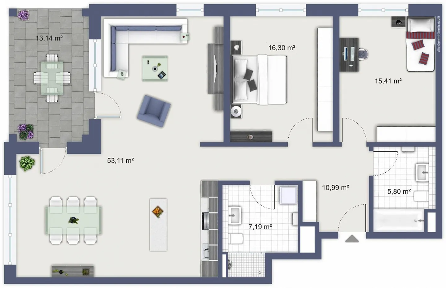 Familienwohnung in Sevelen - Foto 11 von 11
