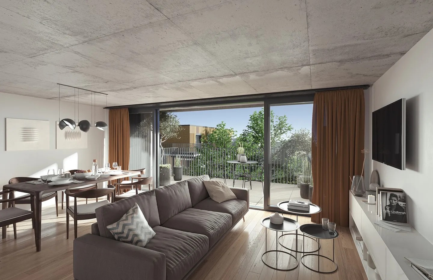 3.5 stanze nuove con balcone - A19-203 - Foto 2 di 11